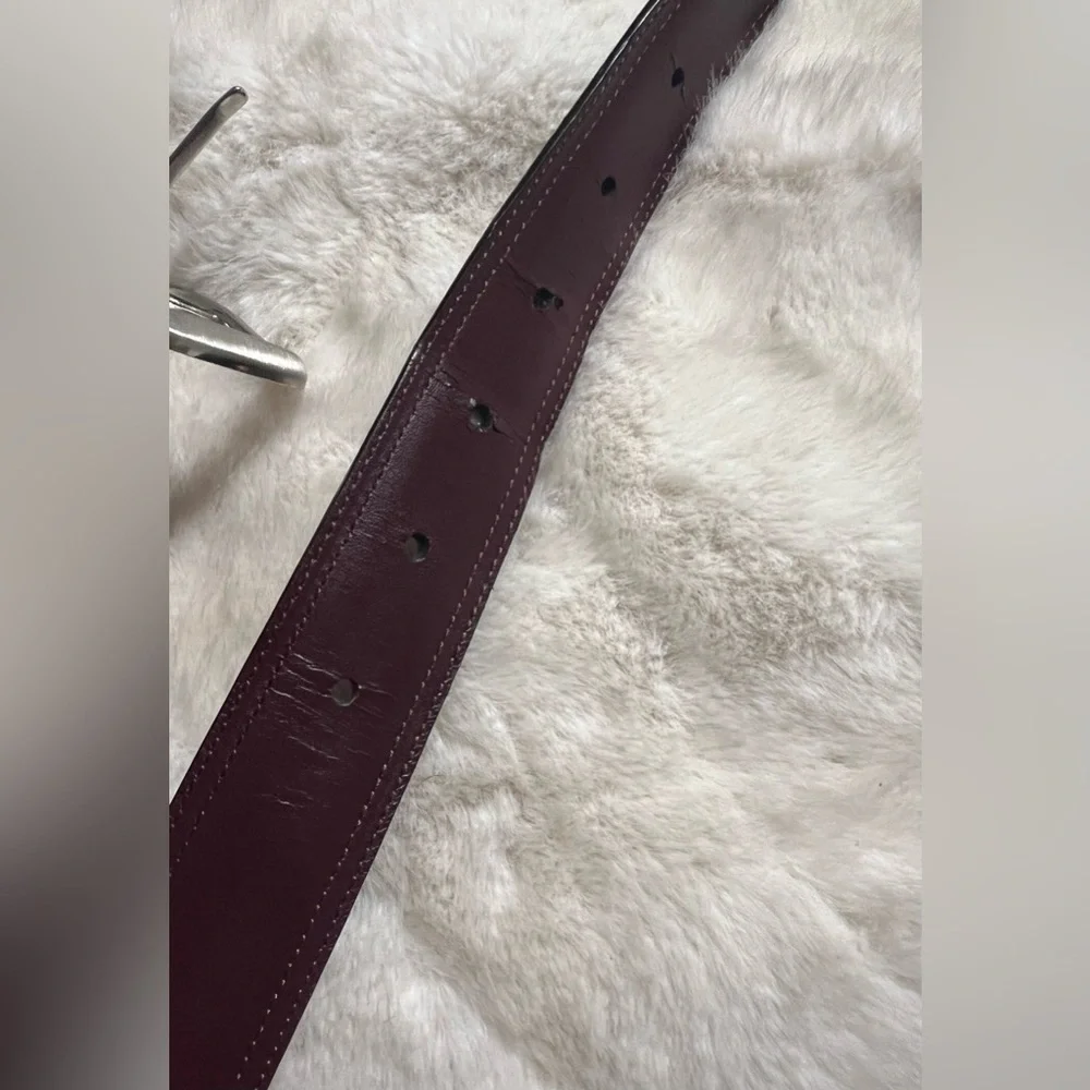 Farrah men’s black leather belt